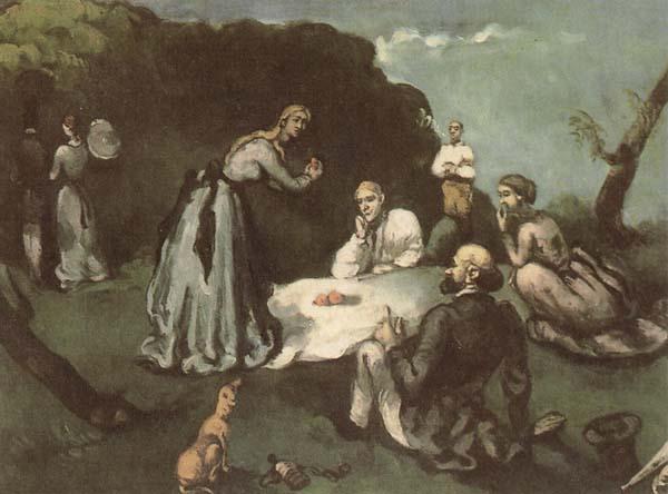 Paul Cezanne Dejeuner sur l herbe oil painting picture